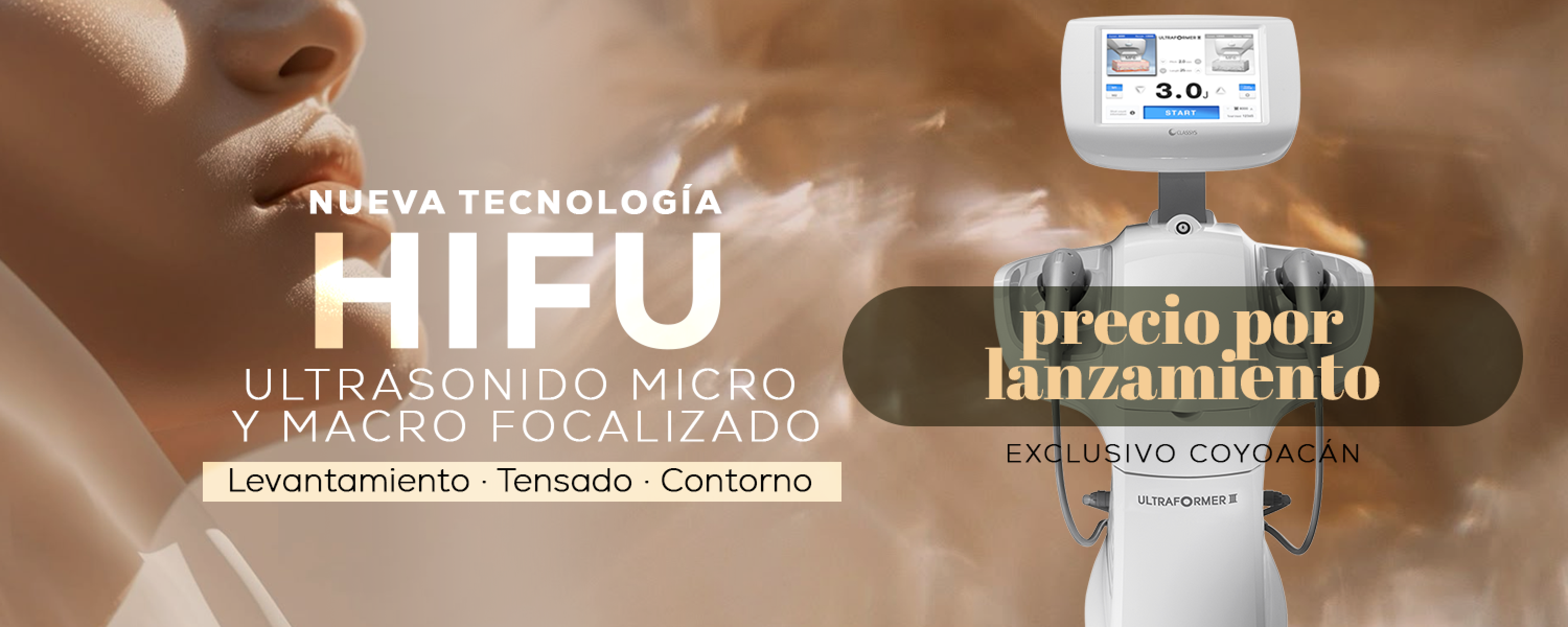 Nuevo en Aurus Coyoacán: HIFU a precio de lanzamiento